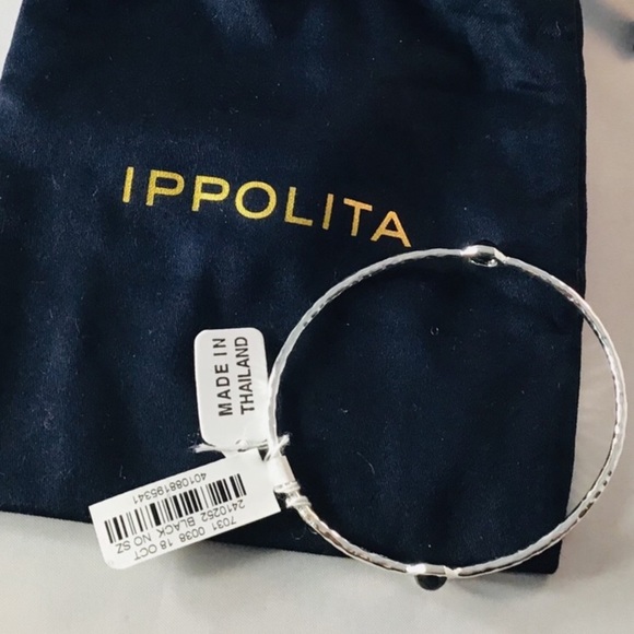 Ippolita Jewelry - NWT Ippolita Two Stone Onyx Sterling Silver bangle